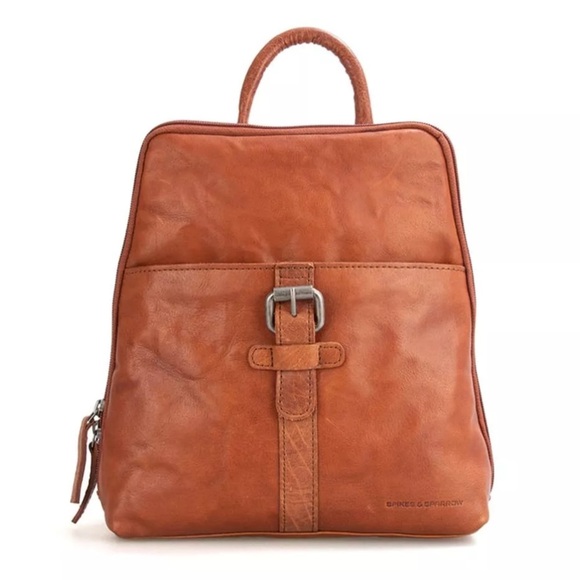 spikes & Sparrow Handbags - Spikes & Sparrow Brown Leather Texas Brandy Backpack Anthropologie